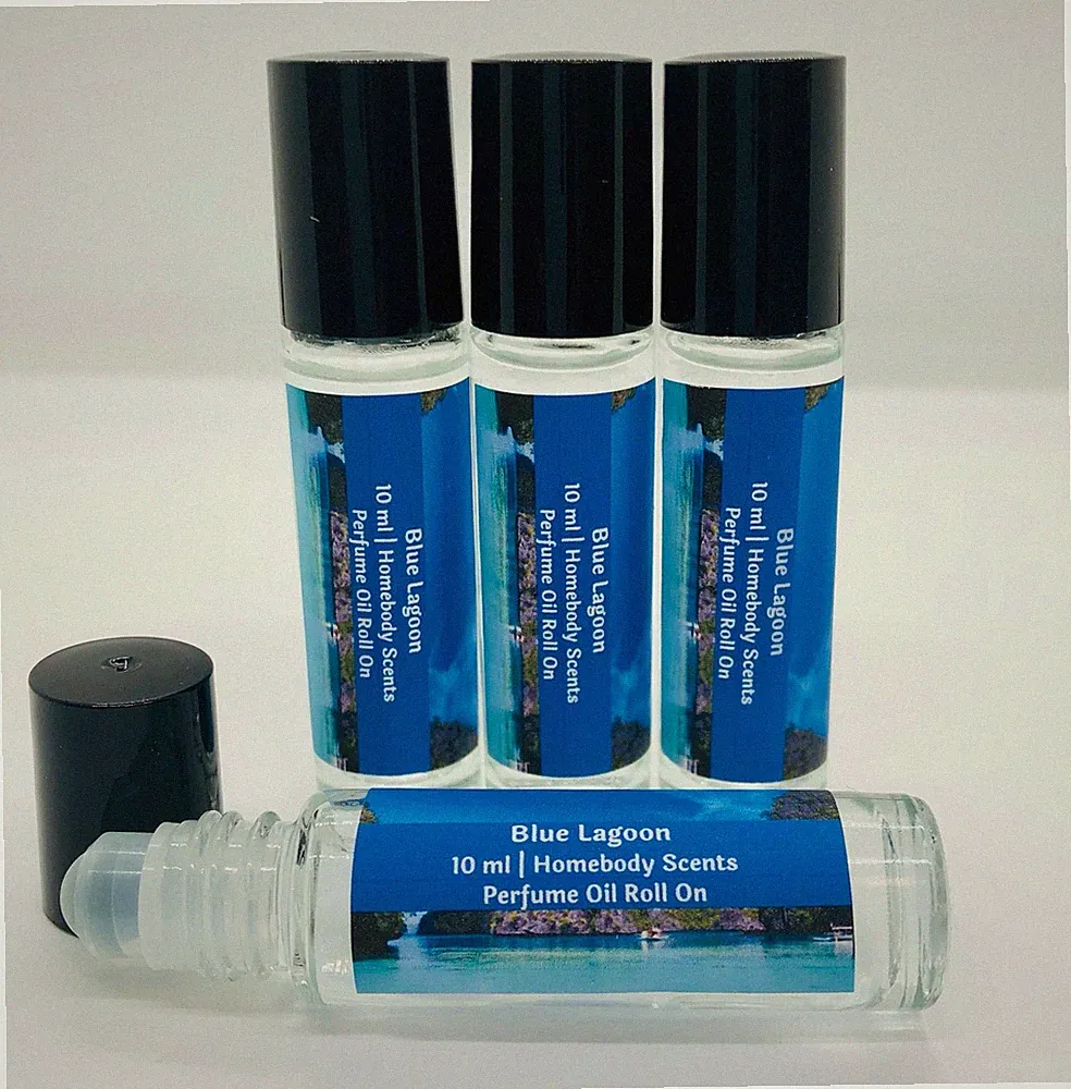 Blue Lagoon Perfume Oil Roll On, Beach Perfume, Handmade Beach Perfume
