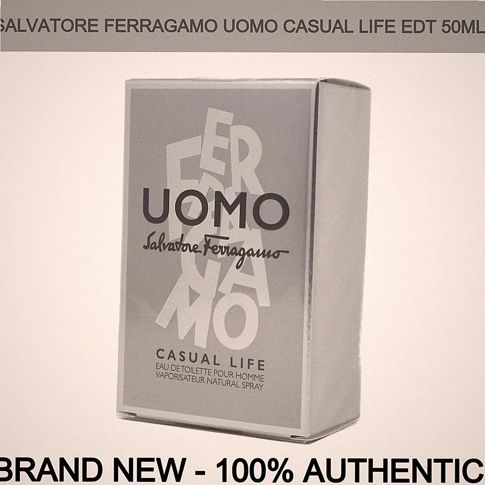 Brand New Salvatore Ferragamo Uomo Casual Life Eau de Toilette for Men 1.7 oz
