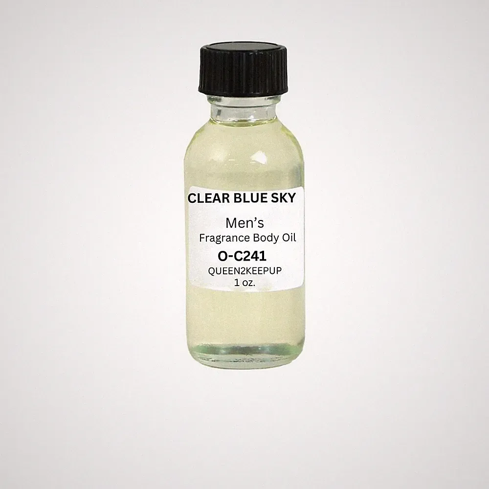 Clear Blue Sky (Men) Body Oil 1 oz Fragrance All Natural Scent