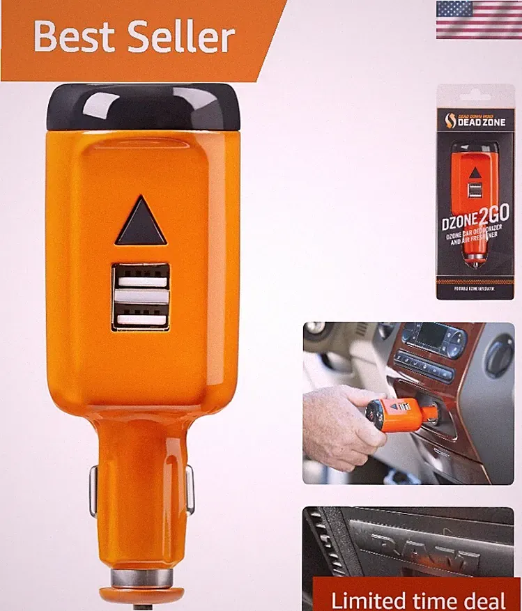 Durable 12V Ozone Car Freshener: Eliminate Odors for Elite Hunting Performance