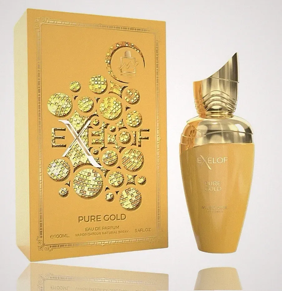 Emper Exelof Pure Gold Eau De Parfum Aquatic Fresh Fruity Woody For Unisex 85 ML