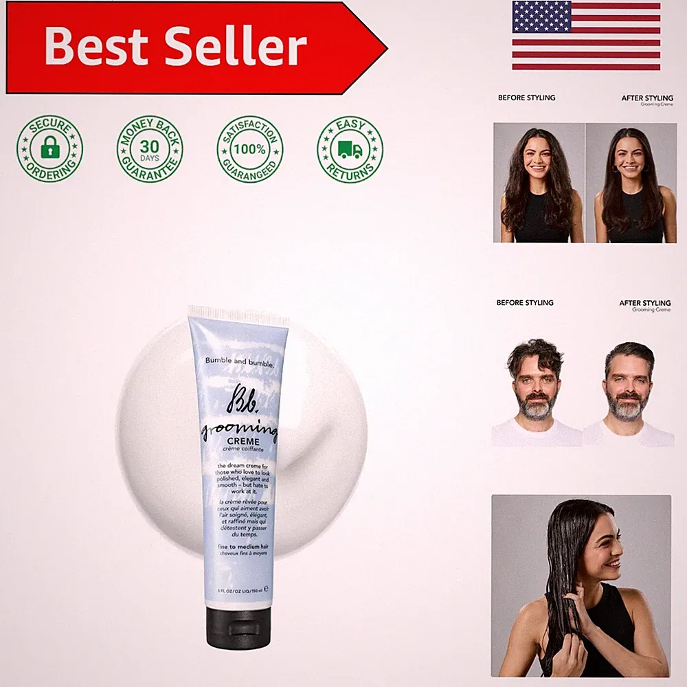 Grooming Crème Hair Styling Cream - Smoothing & Subtle Hold for All Hair Types