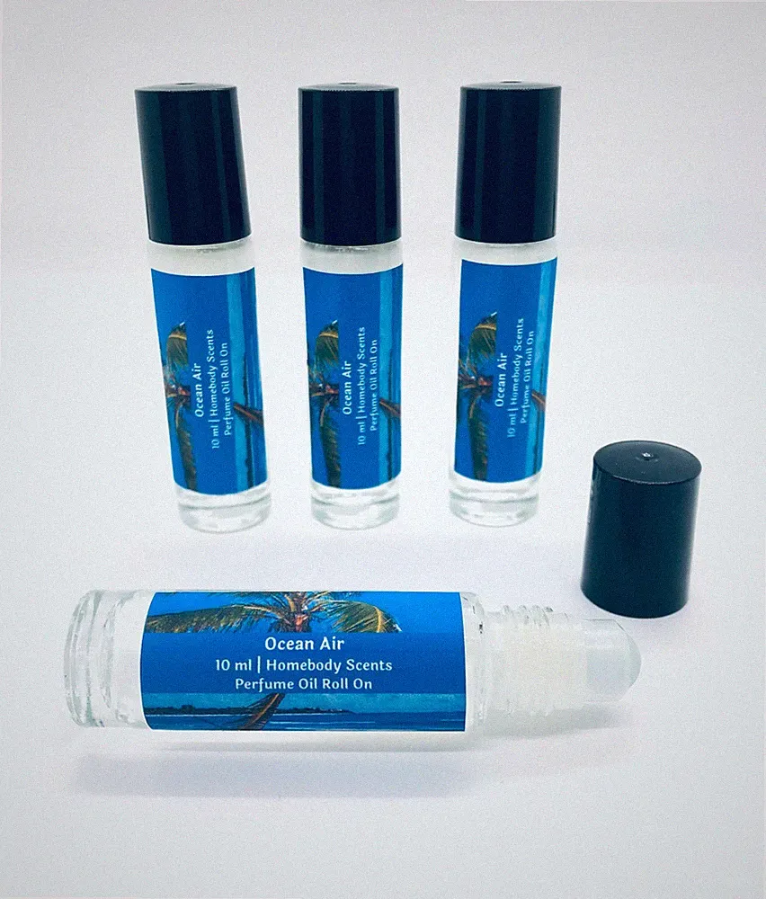 Ocean Air Perfume Oil Roll On, Fresh Ocean Perfume, Handmade Ocean Air Perfume