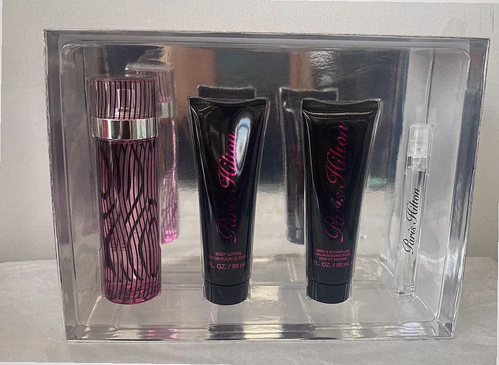 PARIS HILTON by Paris Hilton | Women's 4 Pc Gift Set: 3.4+0.34 Oz EDP+3 Oz B.Lot